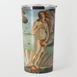 The Birth of Venus Painting by Sandro Botticelli Travel Mug