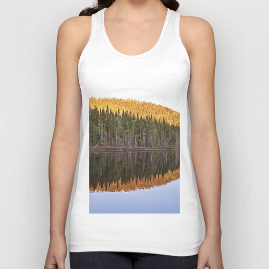 Fall Forest Reflected Unisex Tank Top