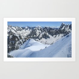 Swiss Alps Mountain Summit Art Print