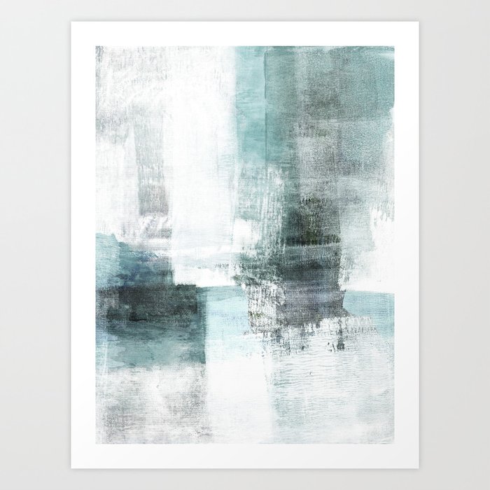Atmospheric Contemporary Abstract Landscape Painting Art Print By