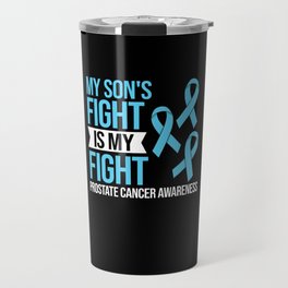 Prostate Cancer Blue Ribbon Survivor Awareness Travel Mug