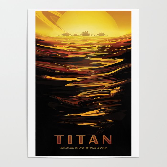 NASA Retro Space Travel Poster #12 - Titan Poster