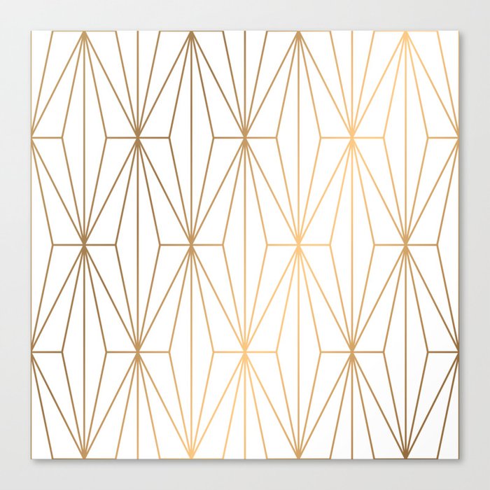 Gold Geometric Pattern Illustration Leinwanddruck Gold Geometric Pattern Illustration Leinwanddruck