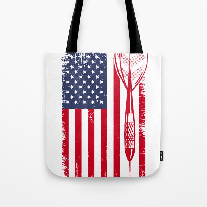 Darts USA Flag Tote Bag