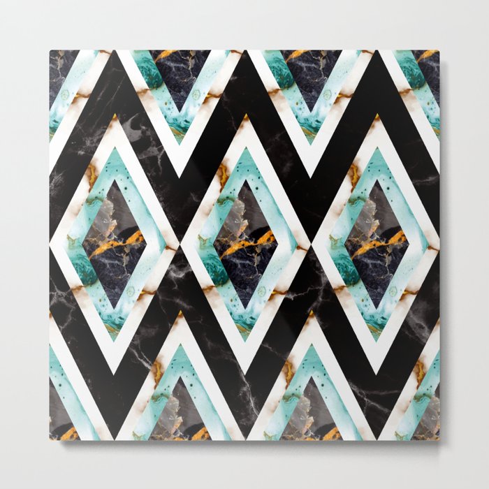 Art deco marble pattern 20s #homedecor Metal Print