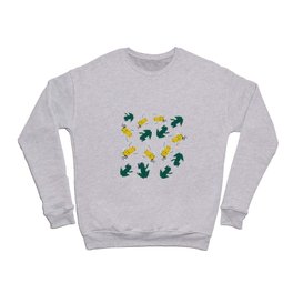 Colorful frogs  pattern Crewneck Sweatshirt