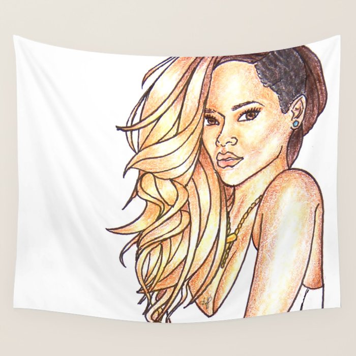 RIHANNA Wall Tapestry by marcsaisofficial Society6