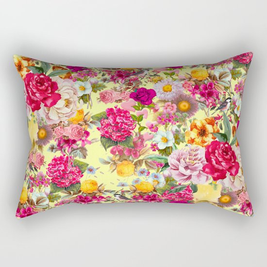Botanic Pattern Rectangular Pillow