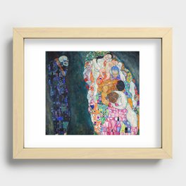 Gustav Klimt - Death and Life Recessed Framed Print