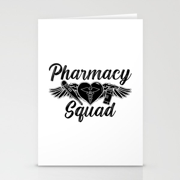 Pharmacist Technician Medicine Tech Pharmacy Squad Stationery Cards