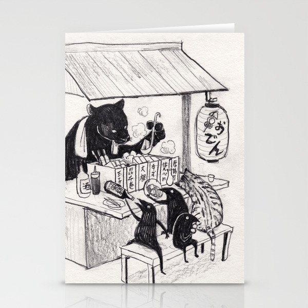 The black panther oden Stationery Cards