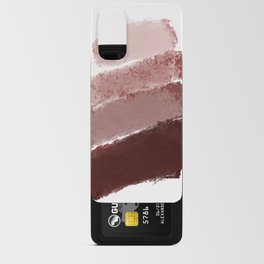 Abstract Brush Strokes in Shades of Brown Android Card Case