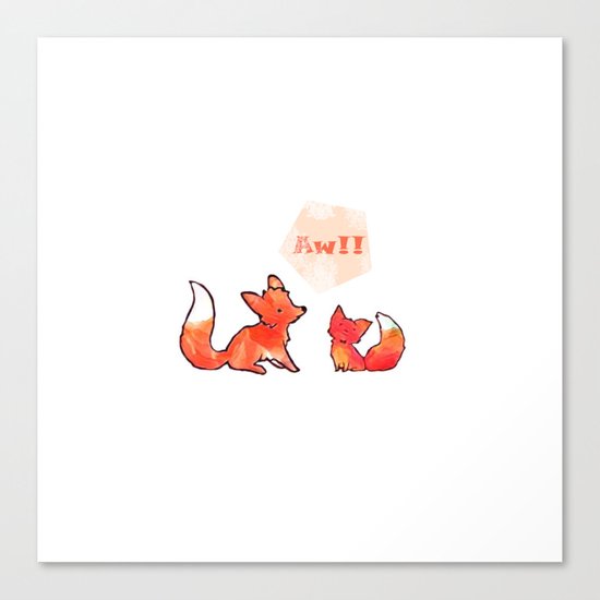 Aw!! Canvas Print