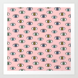 Eyes Pattern Art Print