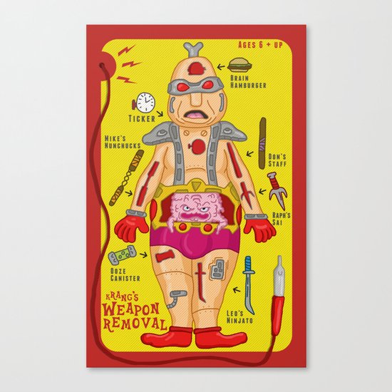 Krang's Weapon Removal Canvas Print