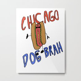 Chicago Hotdog Metal Print