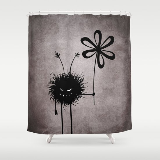 Evil Flower Bug Shower Curtain