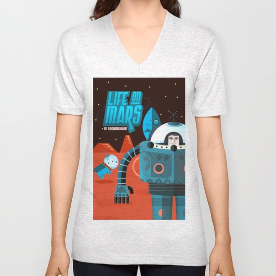 Life on mars Unisex V-Neck