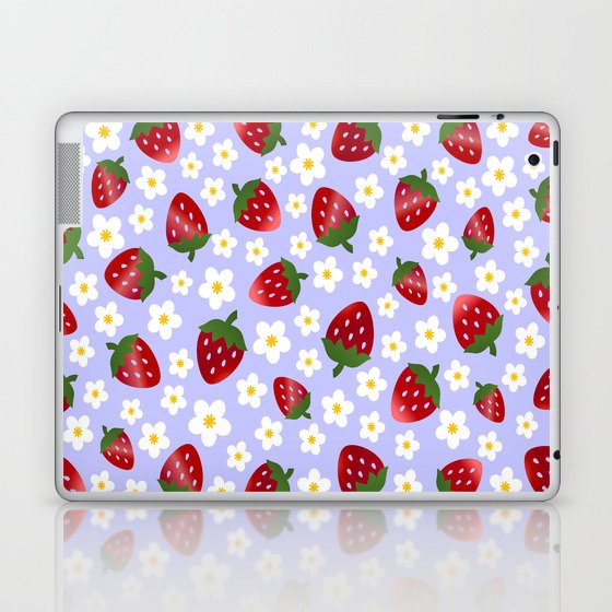 Periwinkle Collection - strawberries Laptop & iPad Skin