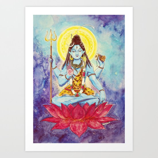 Destruction, Shiva Art Print