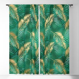 Beautiful Emerald and Gold Safari Patterns Blackout Curtain