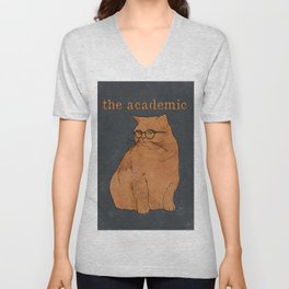 The Academic Vintage Poster V Neck T Shirt