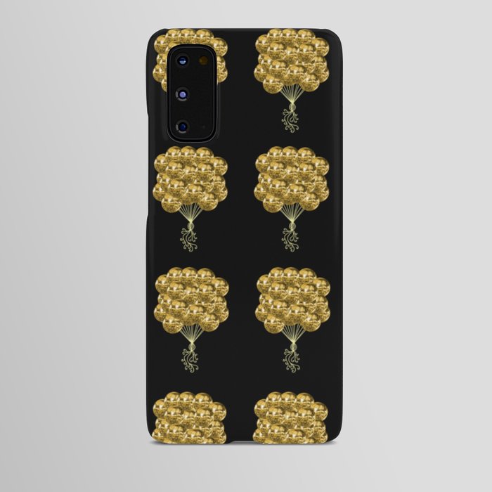 Glittery Gold Disco Ball Balloons Android Case