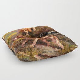 On the Scent by Edmund Henry Osthaus Floor Pillow