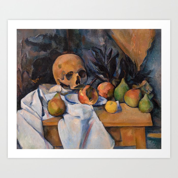 Paul Cezanne - Still Life with Skull Art Print