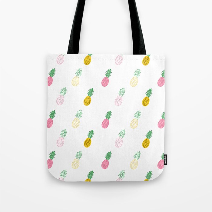 Pineapple Pattern by TinyTiniDesign Tote Bag