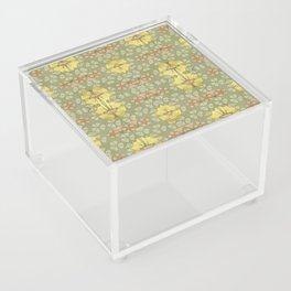 Butterflies & Clovers - Art Deco Pattern Acrylic Box