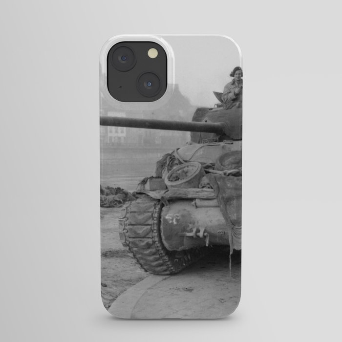 British Sherman WW2 Tank Vintage Pic iPhone Case