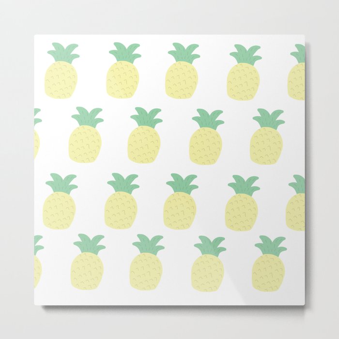 Pineapples Metal Print