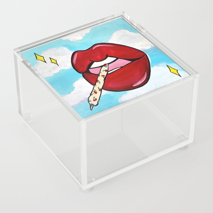 cherry lips Acrylic Box