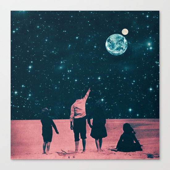 Once Upon A Time on Mars or Children of Mars Canvas Print
