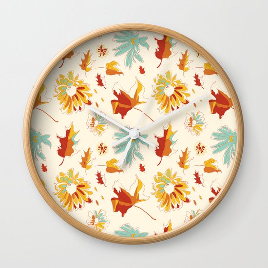 Autumn/Fall Wall Clock