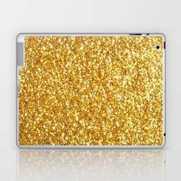Golden Glitter Laptop Skin