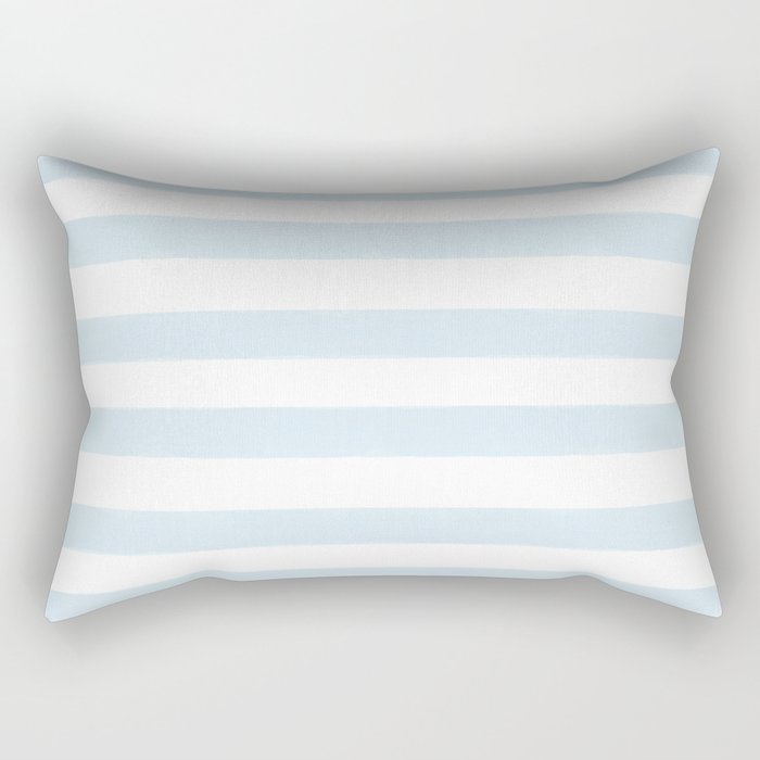 Blue Cabana Stripe Rectangular Pillow