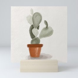 Watercolor Cactus Mini Art Print