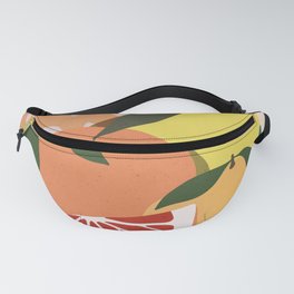 Summer citrus #3 Mix of fruits in the kitchen - aesthetic minimalistic illustration  Fanny Pack