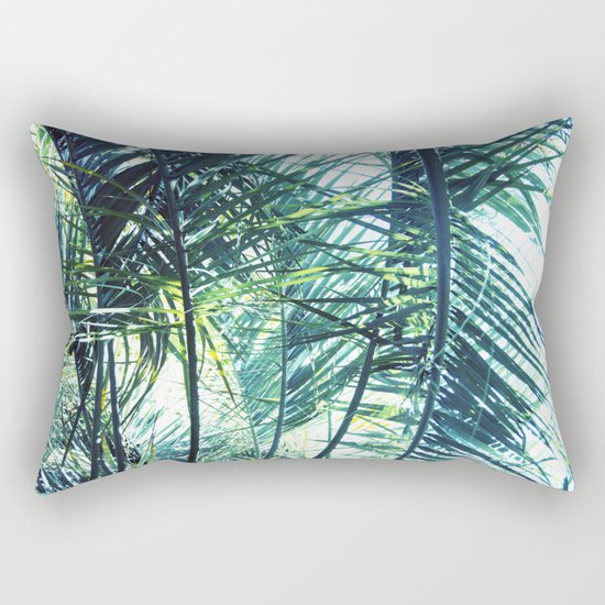 Bright Palm 3 Rectangular Pillow
