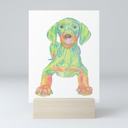 Colorful Dog Mini Art Print