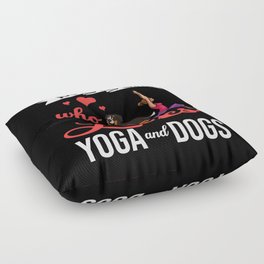 Yoga Dog Beginner Workout Poses Quotes Meditation Floor Pillow