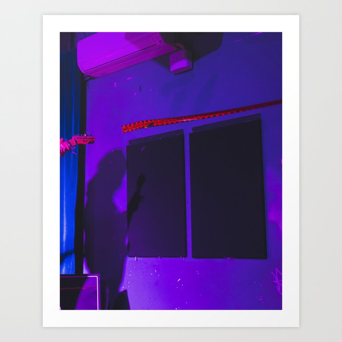 Shadow on Purple Wall // Concert Art Print