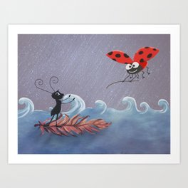 Rescure of Ant Art Print