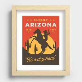 Sunny Arizona Recessed Framed Print