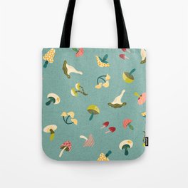 Mushrooms Print Botanical Tote Bag
