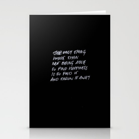 Throw Away Stationery Cards