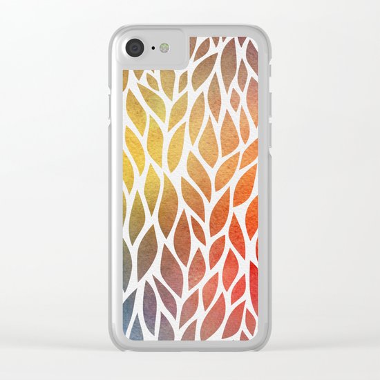 Petals Pattern #4 Clear iPhone Case
