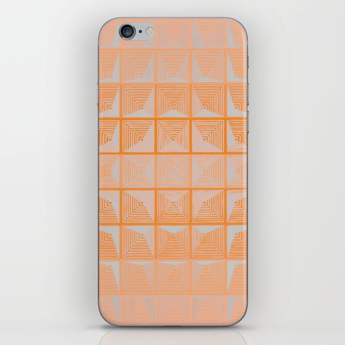 70s Peach Panton Inspired Retro Space Age Abstract iPhone Skin